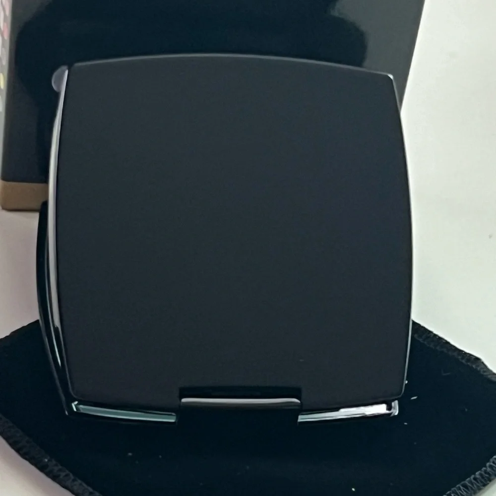 CHANEL MIROIR DOUBLE SIDED Black Slimline Mirror Compact Duo/Velvet Pouc… - Picture 4 of 9